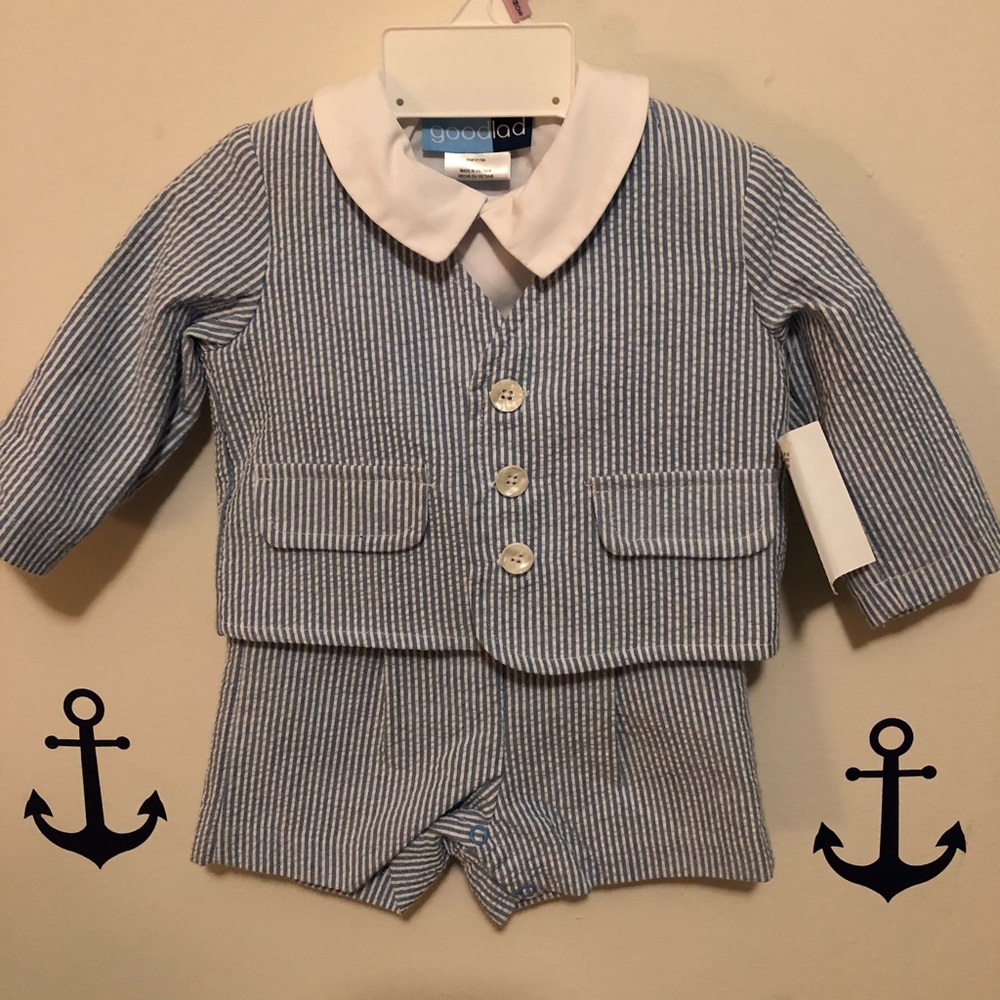 Baby Boy Seersucker 3piece suit